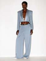 Жакет короткий с лацками из атласа