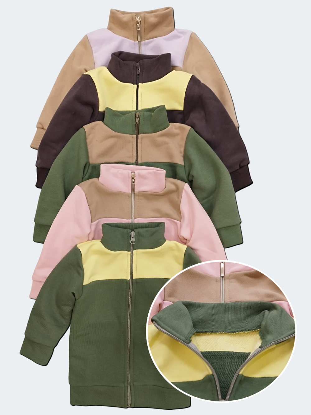 14023 Джемпер детский футер 3-х нитка петля в ассортименте (56-86)