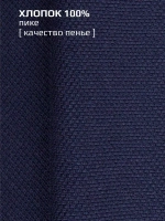 Синяя футболка поло мужская на осень