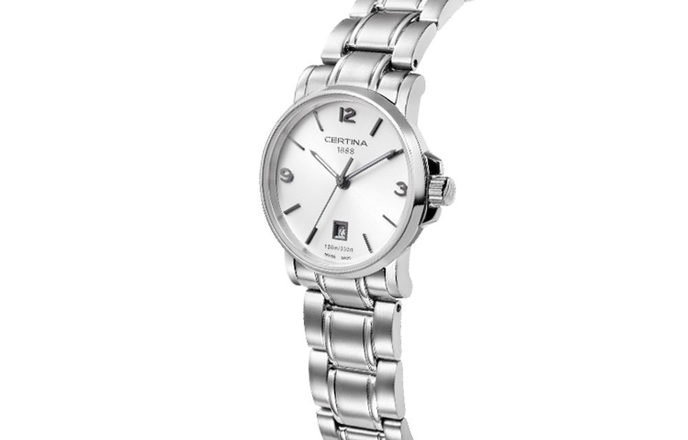 CERTINA Door Stop Collection Automatic Mechanical Movement Women"s Watch 27mm Silver Dial
