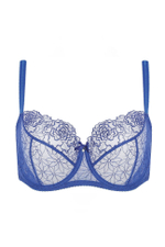 Бюстгальтер Pamela с мягкими сетчатыми чашками с вышивкой (Размер: 100F) (Цвет: изумрудный)