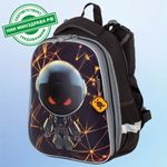 Ранец BRAUBERG PREMIUM, 2 отделения, с брелком, UFO, 38х29х16 см, 227815