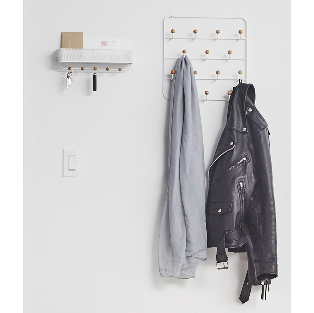 Органайзер для аксессуаров Estique с надверными креплениями белый