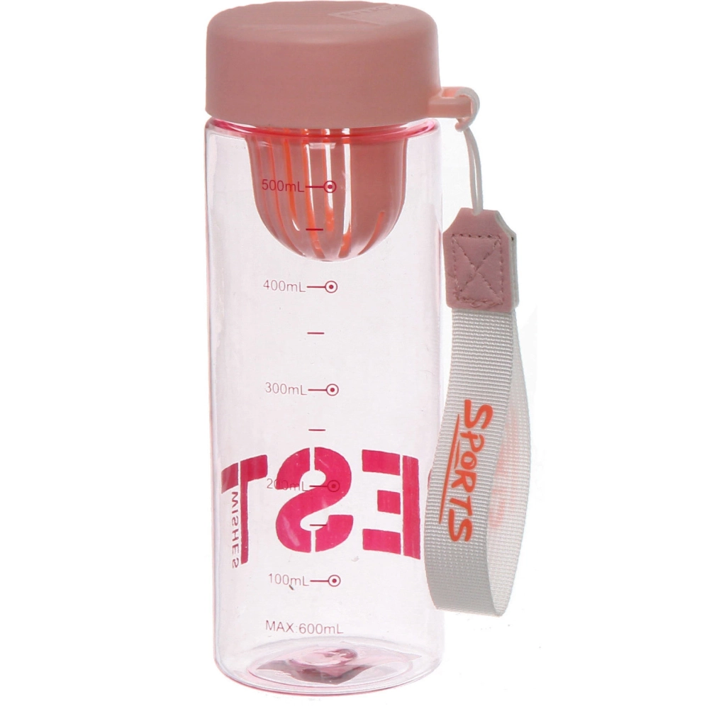 Бутылка питьевая пластиковая 600мл «BEST», микс цветов