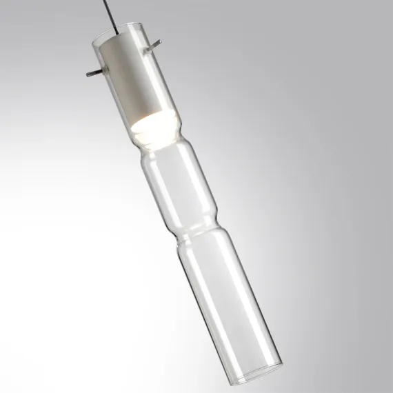 5059/5LB PENDANT ODL24 385 белый/прозрачный/металл/стекло Подвес LED 5W 3000K SCROW