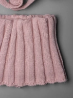 Шапка детская с помпоном на завязках