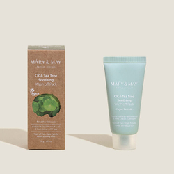 Mary&May CICA TeaTree Soothing Wash off Pack успокаивающая глиняная маска для лица с экстрактом центеллы и чайного дерева