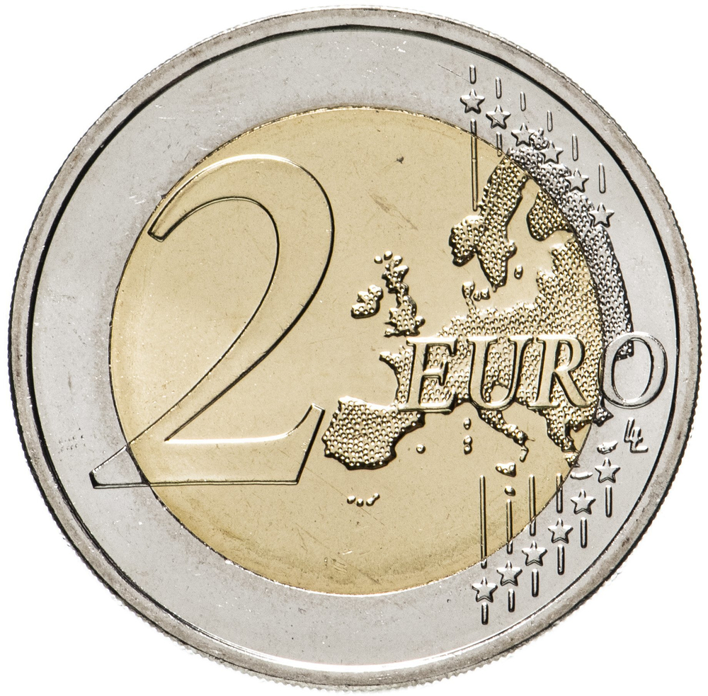 2 евро 2021 Франция - 75 лет ЮНИСЕФ