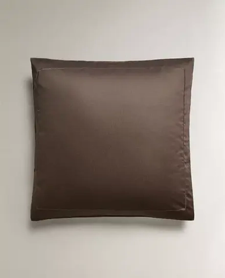 ZARA HOME (300 НИТЕЙ) НАВОЛОЧКА ИЗ ХЛОПКА, ТЕМНО-КОРИЧНЕВЫЙ