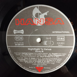 Винтажная виниловая пластинка LP Boney M Nightflight To Venus (Germany 1978) King Of The Road