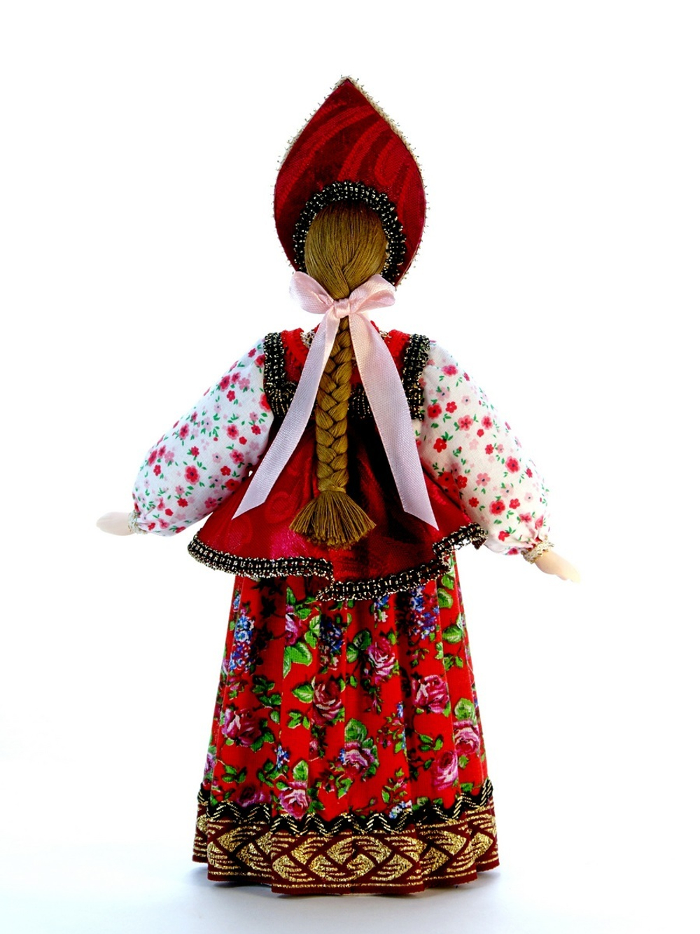 Кукла коллекционная Акулина в народном летнем костюме.