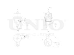 Опора двигателя правая UNIO RMP-15147