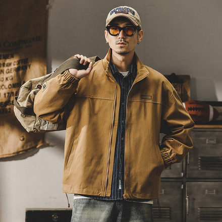 Модный бренд JIELEINUO. Куртка мужская свободная в Американском стиле сезон осень-весна.