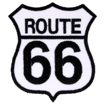 Нашивка Route 66 (белая)