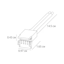 Коннектор для ввода питания Arte Lamp STRIP-ACCESSORIES