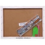 Алмазная мозаика на подрамнике с полным заполнением «МИР ЯРКИХ КРАСОК», тигр, 30*40см