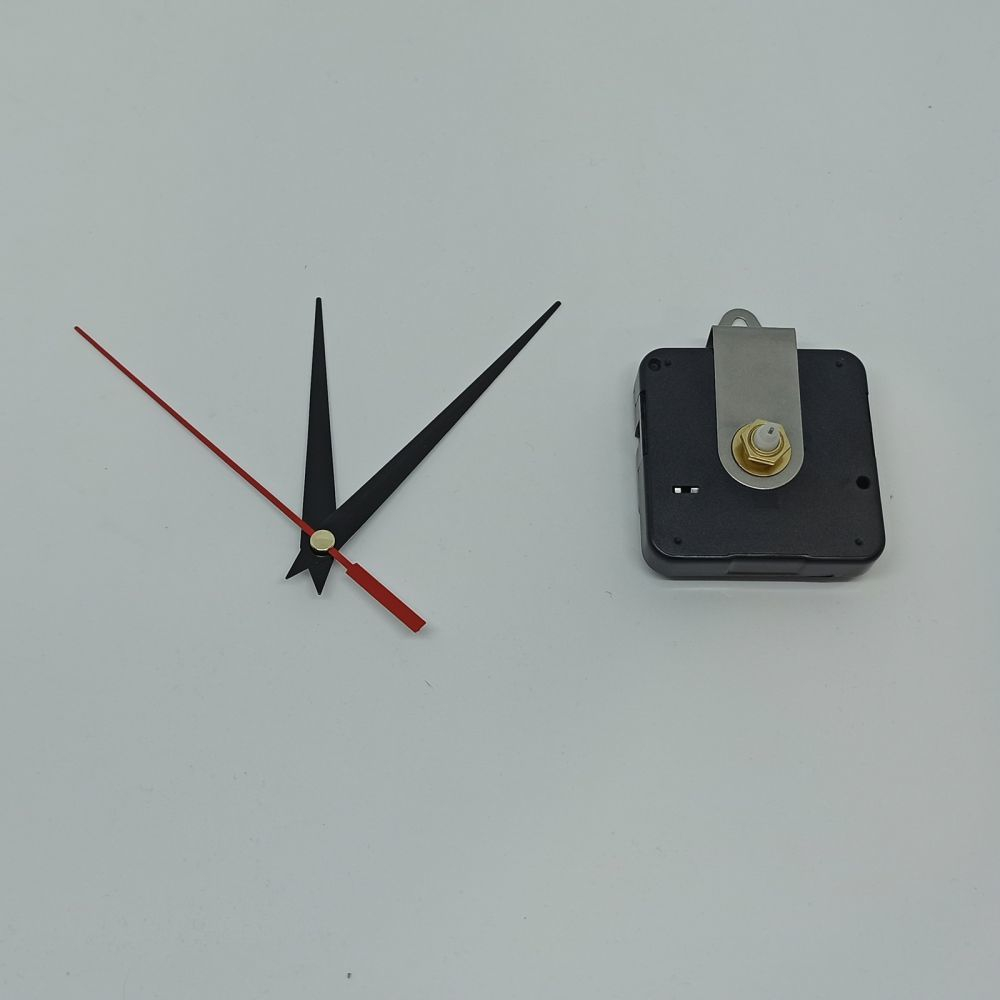 Часовой механизм, шток 12 мм, со стрелками №13 (1уп = 5шт)