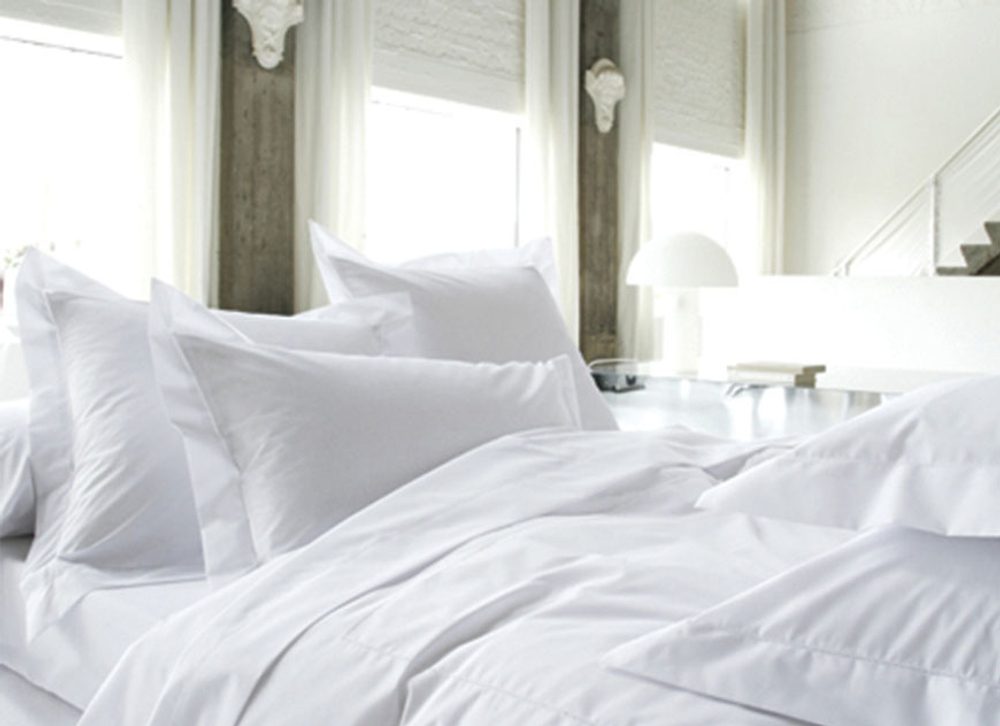 Постельное белье семейное Blanc des Vosges Marquise Blanc Франция