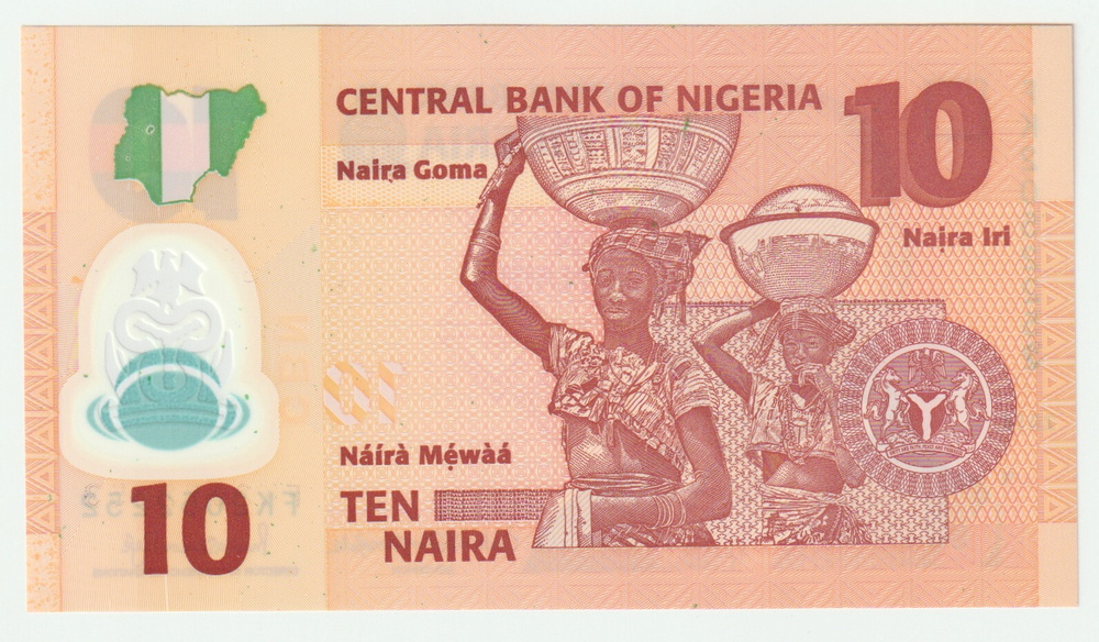 Nigeria, 10 Naira, 2018 – Polymer Banknote with Cultural Heritage Design (UNC)