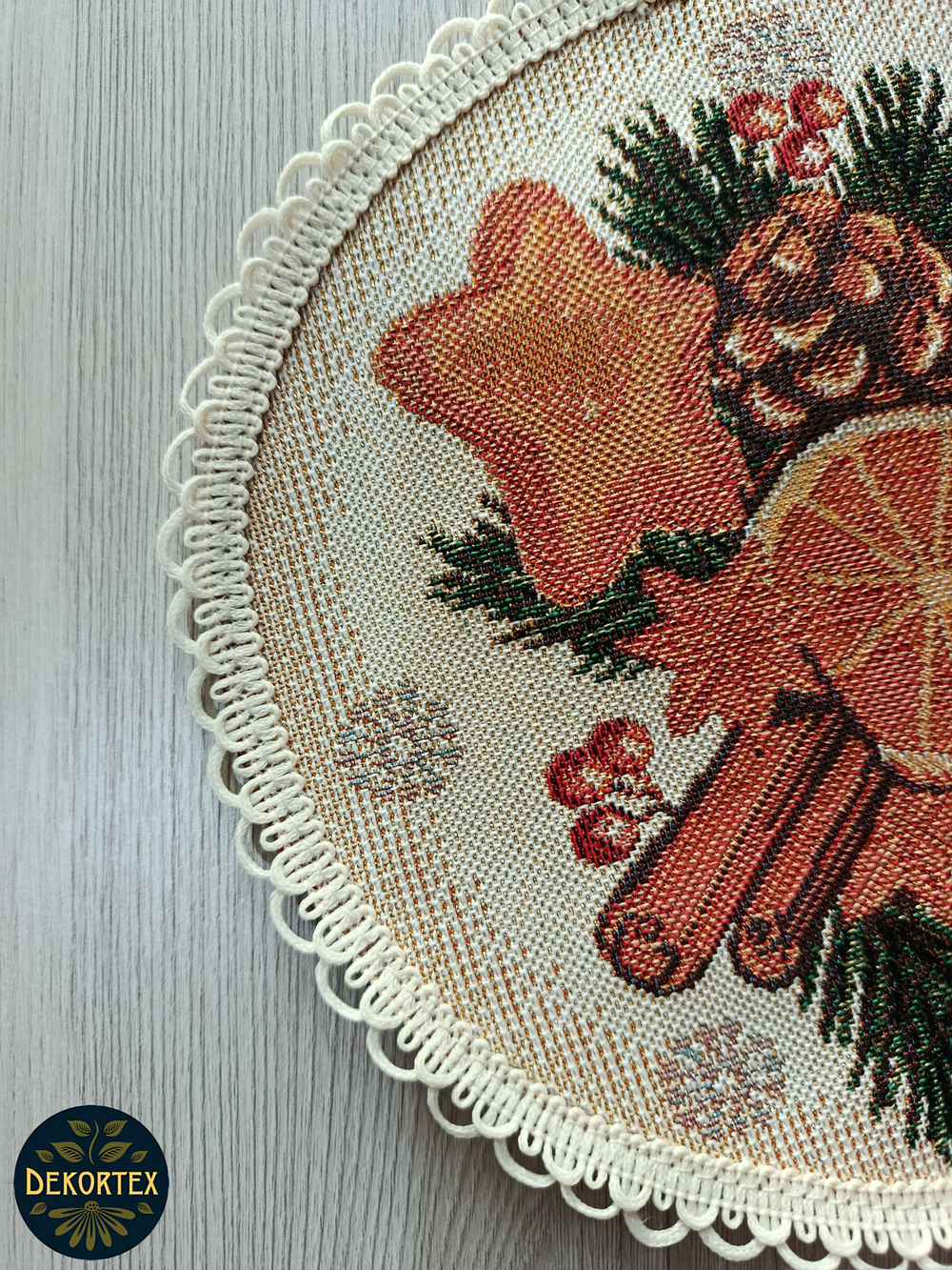 Набор гобеленовых салфеток Апельсинки D20 см 6шт