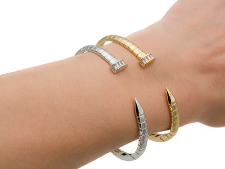 Браслет "Гвоздь" 8мм, со стразами