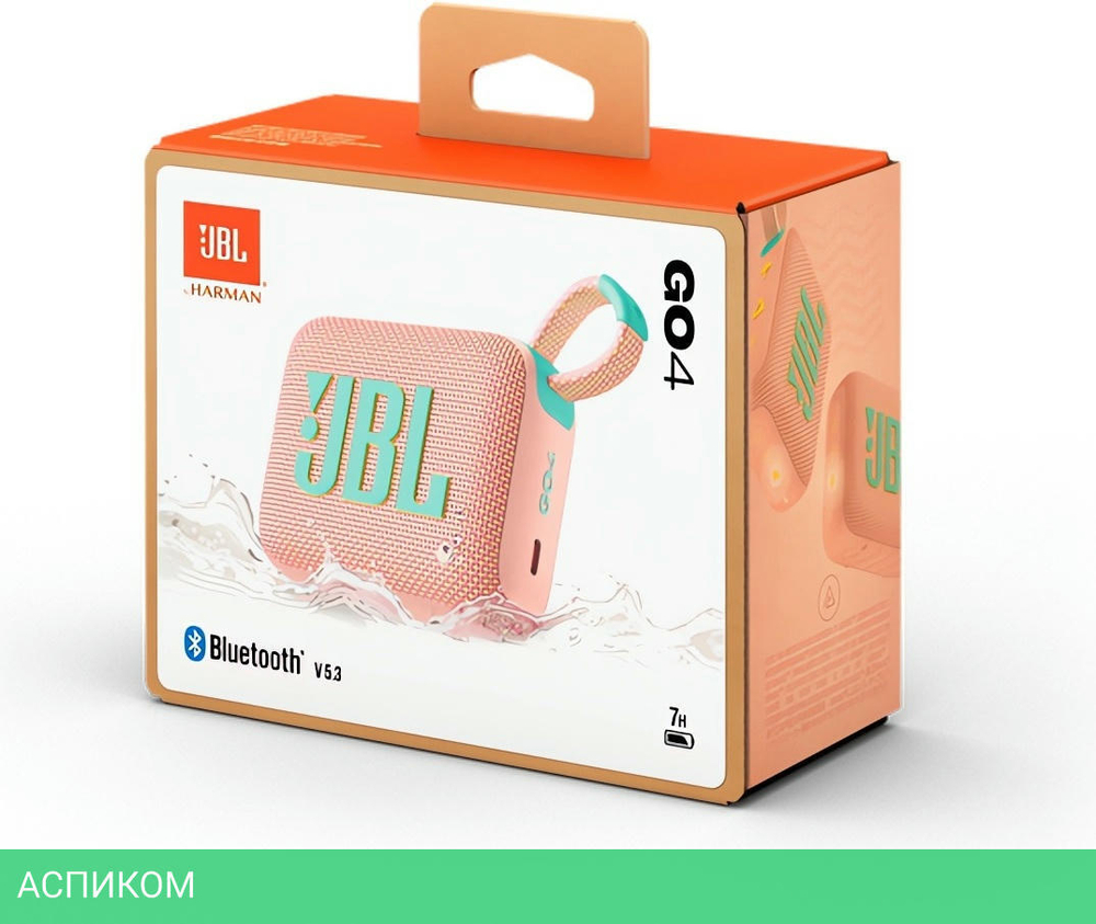 Беспроводная колонка JBL Go 4 Pink (JBLGO4PINK)