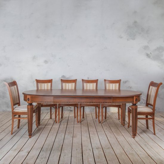 Стол Лекс 1 (дуб/тон орех с патиной)