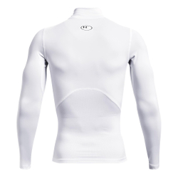 Мужское теннисное поло Under Armour Heatgear Comp Mock Long Sleeve Men - White