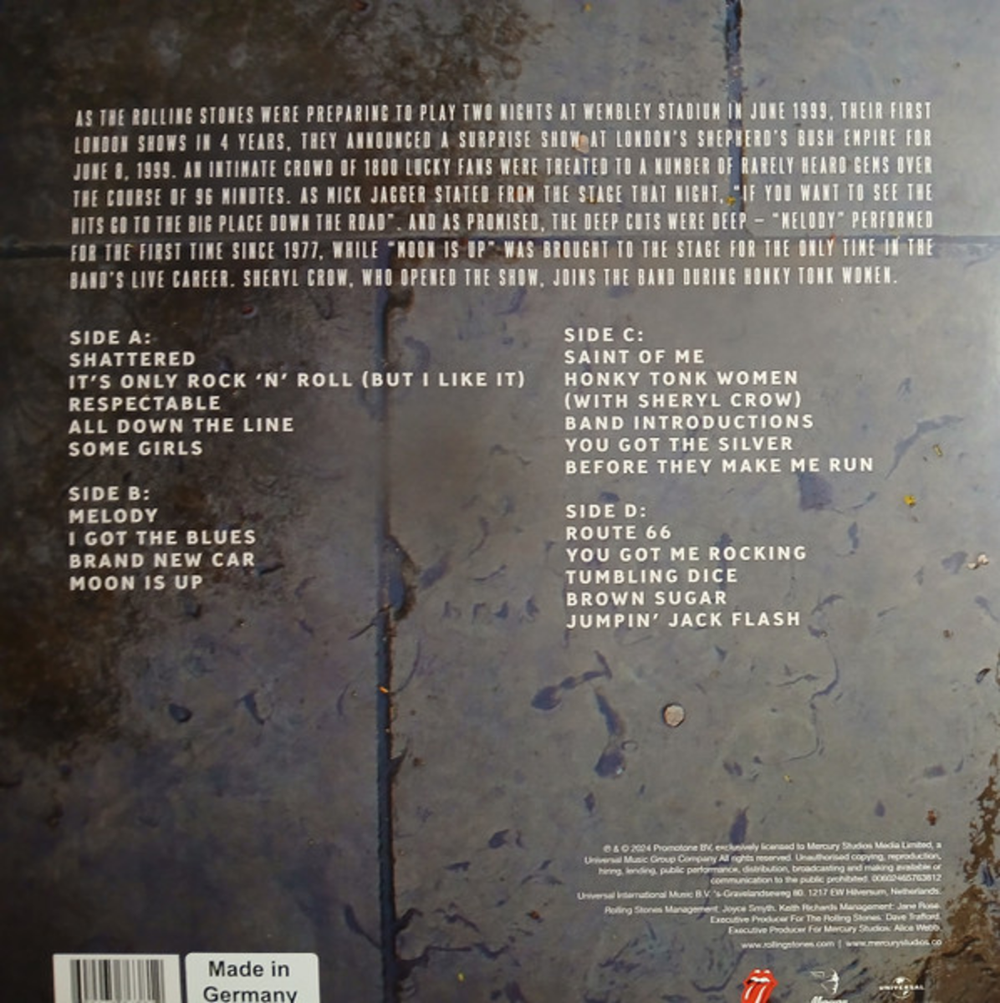 The Rolling Stones / Welcome To Shepherd's Bush (2LP)