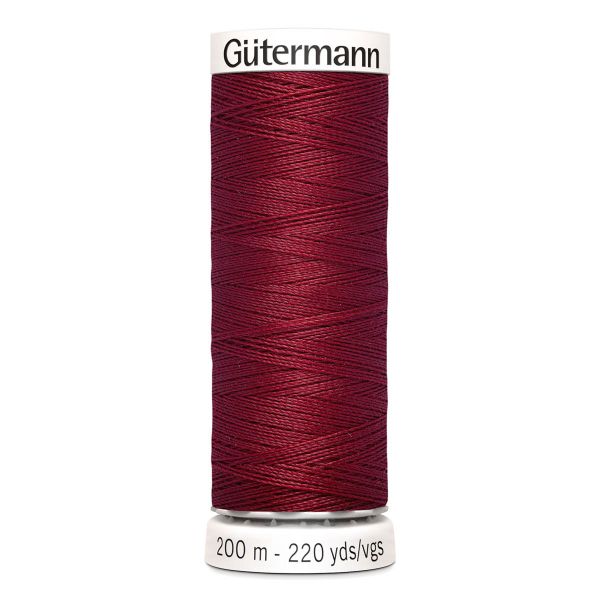 Нитки универсальные Gutermann Sew-all 100 (200 метров), 5 кат. | 226 т.брусничный