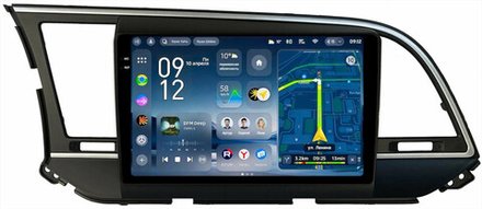 Магнитола для Hyundai Elantra 6 2016-2018 (без штатной КЗВ, рамка тип 1) - Teyes CC4-PRO монитор 9.5" 2K QLED на Android 13, Snapdragon 778G, AI, CarPlay, DSP, 4G SIM-слот