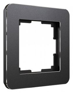 Рамка на 1 пост Werkel Platinum (черный алюминий) W0012608
