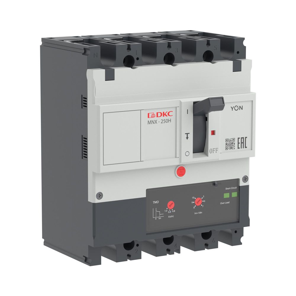 Авт. выкл. пост. тока YON pro MNX250H 4P 160A 85kA при DC1000V расц. TMD DC