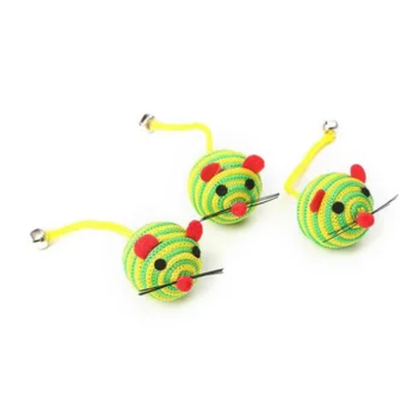 Игрушка для кошек котошарик с колокольчиком 3,5см (уп.28шт) ик-124