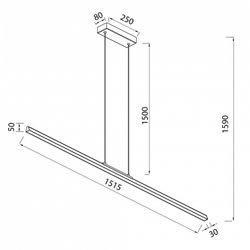 Подвесной светильник Mantra Lineal 8960