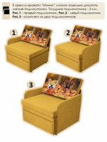 Кресло-кровать "Миник" 70 см, купон Собаки