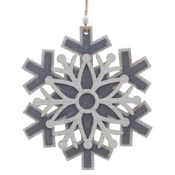 GAEM Украшение новогоднее "Снежинка", L15 W0,5 H16 см, 3в.