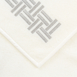 Набор полотенец Frette Basket Weave Embroidery Milk/Grey (5 шт.)