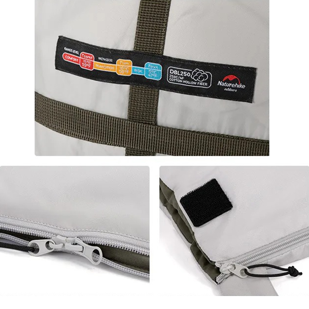 Спальный мешок Naturehike двухместный с подушкой NH21MSD06