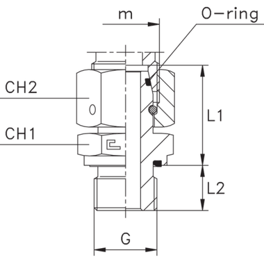 Штуцер FNE DS10 BSP 3/8