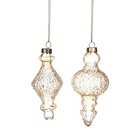 Набор украшений на елку 2шт 13см Goodwill фигурный золотой