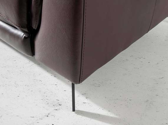 Двухместный диван с реклайнером Angel Cerda 5319-2P, темно-коричневая кожа