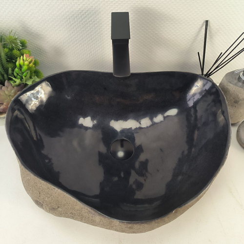 Раковина из речного камня RS-65180 55*41*15 0862