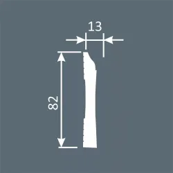 Плинтус Ecopolymer, 82x13 мм