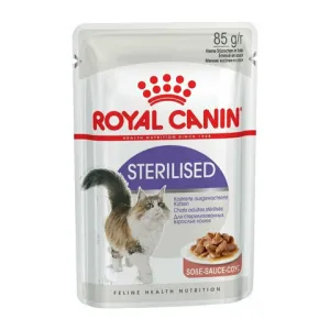 Пауч для стерилизованных взрослых кошек, Royal Canin Sterilised, соус