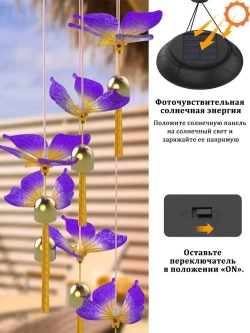 Светильник садовый на солнечной батарее / уличный фонарик