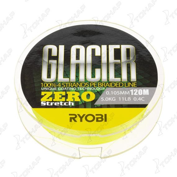 Шнур GLACLER ZERO-120M 0.4/d-0.105mm yellow Ryobi