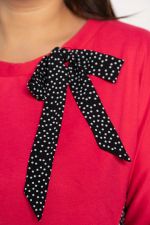 Блуза Федерика (малиново-черная) Б14990-18М LT Collection