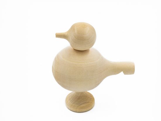 MS-KP-SS-02 Свистулька деревянная, лак, Мастерская Сереброва