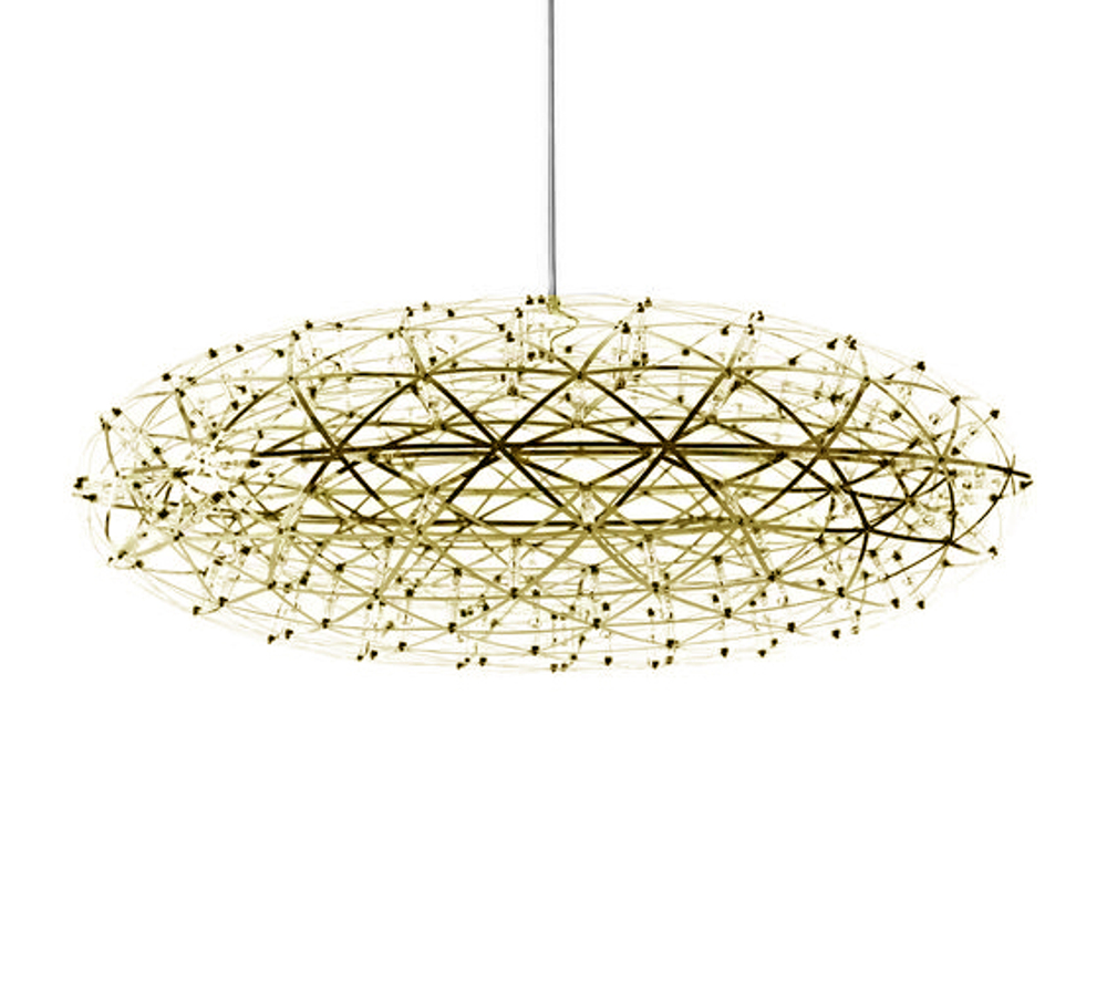 Pendant design lamp Raimond Zafu by Moooi (Gold,  D 75 cm)